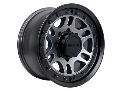 Tremor Wheels 105 Shaker Graphite Grey with Black Lip 8-Lug Wheel; 17x8.5; 0mm Offset (23-25 F-250 Super Duty)