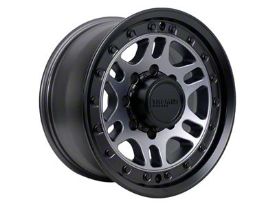 Tremor Wheels 105 Shaker Graphite Grey with Black Lip 8-Lug Wheel; 17x8.5; 0mm Offset (23-24 F-250 Super Duty)