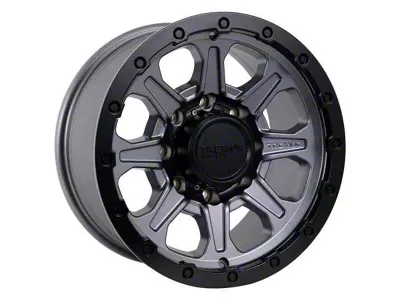 Tremor Wheels 103 Impact Graphite Grey with Black Lip 8-Lug Wheel; 20x9; 0mm Offset (99-07 F-250 Super Duty)