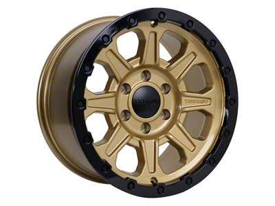Tremor Wheels 103 Impact Gloss Gold with Gloss Black Lip 6-Lug Wheel; 17x8.5; 0mm Offset (23-24 Colorado)