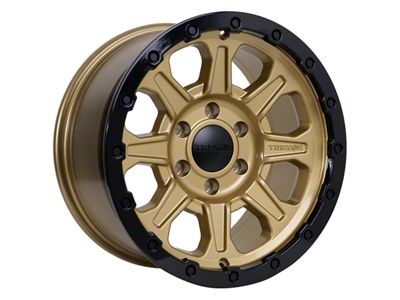 Tremor Wheels 103 Impact Gloss Gold with Gloss Black Lip 6-Lug Wheel; 17x8.5; 0mm Offset (21-24 F-150)