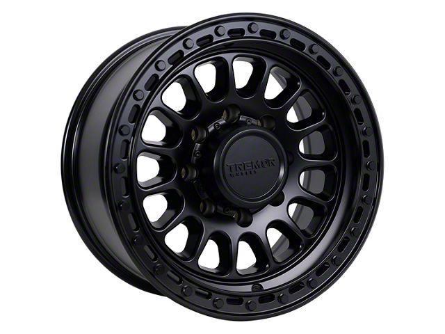 Tremor Wheels 104 Aftershock Satin Black 8-Lug Wheel; 17x8.5; 0mm Offset (17-22 F-350 Super Duty SRW)