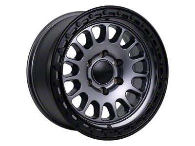 Tremor Wheels 104 Aftershock Graphite Grey with Black Lip 6-Lug Wheel; 17x8.5; 0mm Offset (19-23 Ranger)