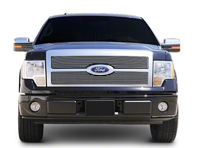 T-REX Grilles Billet Series 2-Piece Upper Grille Insert; Polished (09-12 F-150 Platinum)
