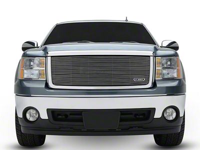 T-REX Grilles Billet Series Upper Grille Insert; Polished (07-13 Sierra 1500 w/ All-Terrain Package)