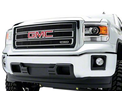 T-REX Grilles Billet Series Upper Overlay Grilles; Black (14-15 Sierra 1500)