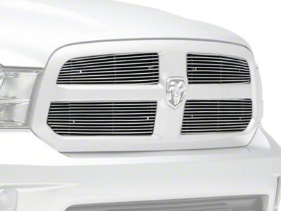 T-REX Grilles Billet Series Upper Overlay Grilles; Polished (13-18 RAM 1500, Excluding Rebel & Sport)