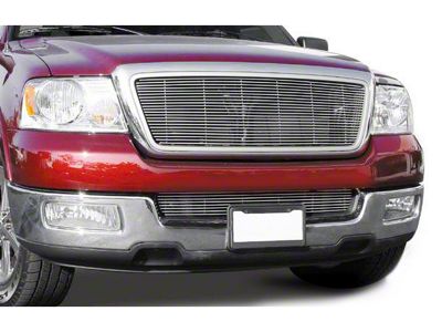 T-REX Grilles Billet Series Lower Bumper Horizontal Grille Insert; Polished (04-08 F-150)