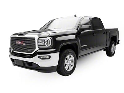 T-REX Grilles Laser Billet Series Upper Grille Insert with Logo Insert; Polished (16-18 Sierra 1500)