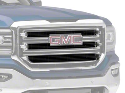 T-REX Grilles Laser Billet Series Upper Overlay Grilles; Black (16-18 Sierra 1500 Base, SLE)