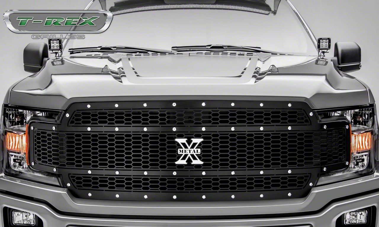 T-REX Grilles Laser X-Metal Series Upper Replacement Grille; Black (18-20 F-150, Excluding Raptor)
