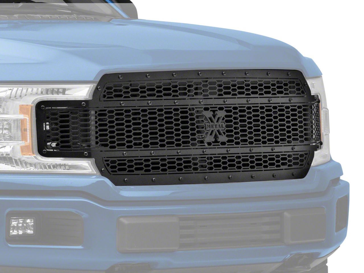T-REX Grilles Stealth Laser X-Metal Series Upper Replacement Grille; Black (18-20 F-150, Excluding Raptor)