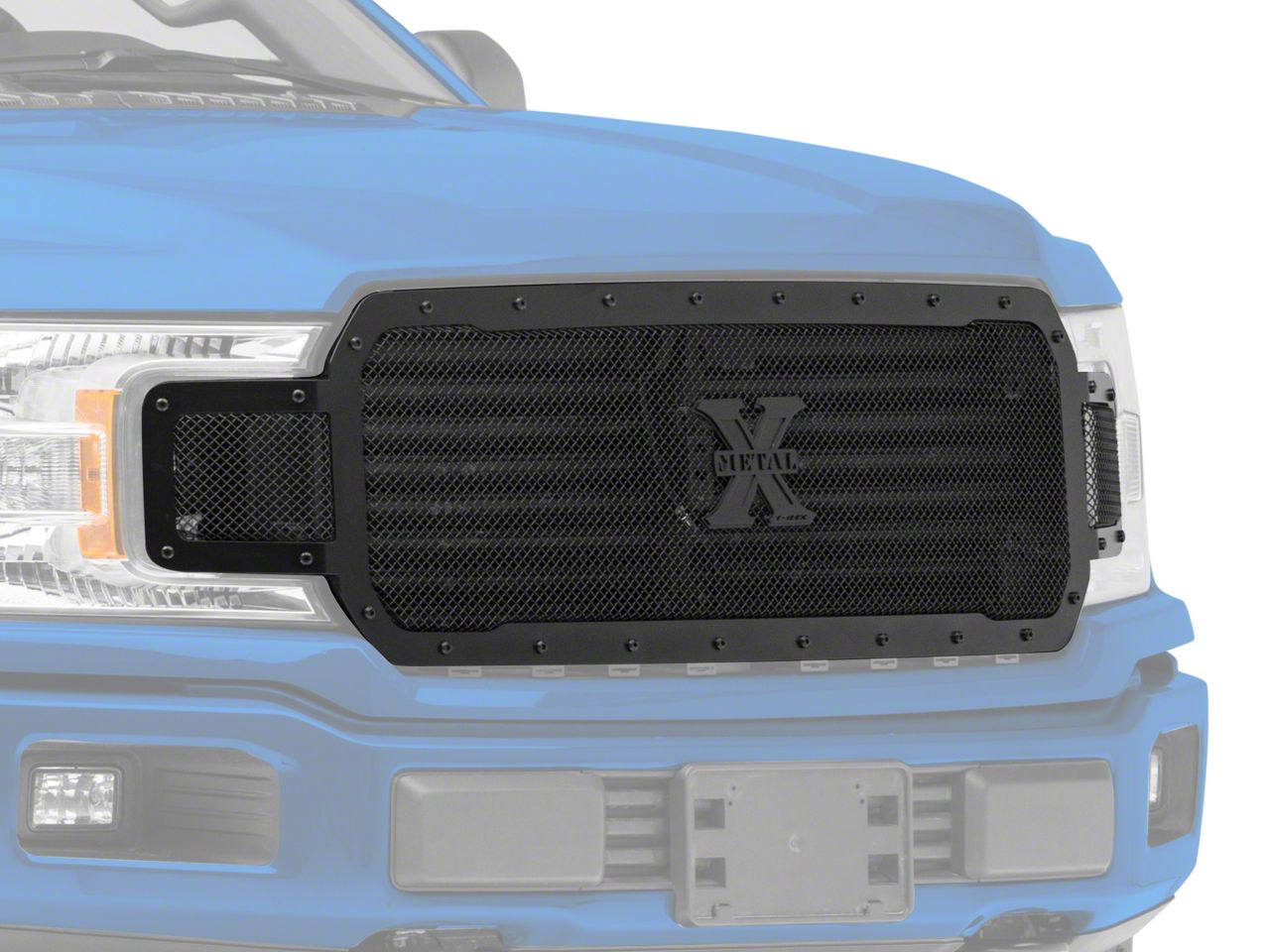 T-REX Grilles Stealth X-Metal Series Upper Replacement Grille; Black (18-20 F-150, Excluding Raptor)