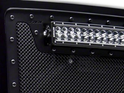 T-REX Grilles Torch Series Upper Grille Insert with 20-Inch LED Light Bar; Black (07-13 Sierra 1500)