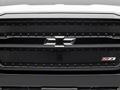 T-REX Grilles X-Metal Series Upper Grille Inserts; Black (16-18 Silverado 1500 w/ Z71 Package)