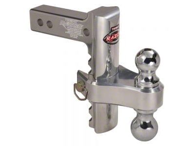 Trimax Locks 2-Inch Receiver Adjustable Dual Ball Mount with 2-Inch Ball and 2-5/16-Inch Ball; 8-Inch Drop and 8-Inch Rise (Universal; Some Adaptation May Be Required)