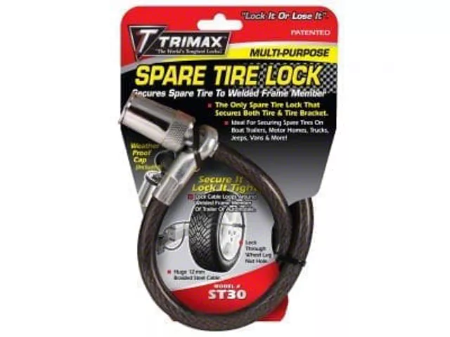 Ram Cable Lock RAM 2500 36-Inch x 12mm Spare Tire Cable Lock - Free Shipping