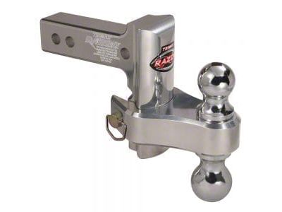Trimax Locks 2-Inch Receiver Adjustable Dual Ball Mount with 2-Inch Ball and 2-5/16-Inch Ball; 4-Inch Drop and 4-Inch Rise; 10,000 lb. (Universal; Some Adaptation May Be Required)