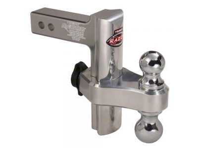 Trimax Locks 2-Inch Receiver Adjustable Dual Ball Mount with 2-Inch Ball and 2-5/16-Inch Ball and Locking Ball Mount; 8-Inch Drop and 8-Inch Rise (Universal; Some Adaptation May Be Required)
