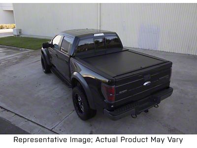 Truck Covers USA American Roll Hard Retractable Tonneau Cover; Matte Black (97-25 F-150 Styleside)