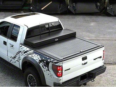 Truck Covers USA American Work Tool Box Hard Retractable Tonneau Cover (97-25 F-150 Styleside)