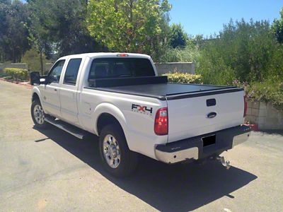 Truck Covers USA American Work Jr. Tool Box Hard Retractable Tonneau Cover (17-25 F-350 Super Duty)