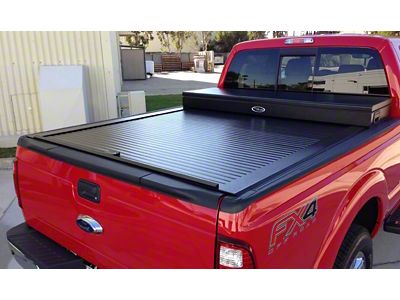 Truck Covers USA American Work Tool Box Hard Retractable Tonneau Cover (11-16 F-350 Super Duty)