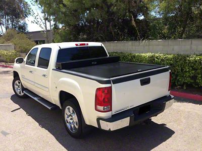 American Work Jr. Tool Box Hard Retractable Tonneau Cover (19-23 Sierra 1500 w/ 5.80-Foot Short Box & w/o MultiPro Tailgate)