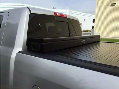 Truck Covers USA American Work Jr. Tool Box Hard Retractable Tonneau Cover (07-19 Sierra 3500 HD)