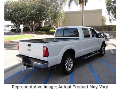 American Roll Hard Retractable Tonneau Cover; Matte Black (11-16 F-250 Super Duty)