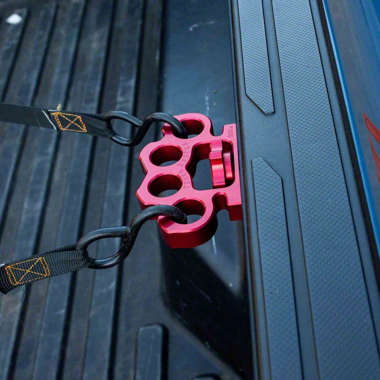 Truck Knucks RAM 1500 Billet Aluminum TieDown Cleats; Red TKRD001 (12