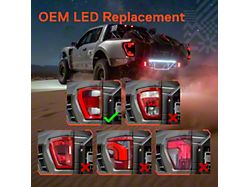 True Mods Full LED Tail Lights; Black Housing; Smoked Lens (21-23 F-150 w/ Factory LED Tail Lights)