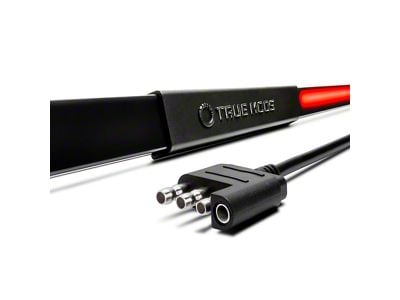True Mods 60-Inch Tailgate LED Light Bar with Reverse Light; Smoked (01-19 Sierra 2500 HD)