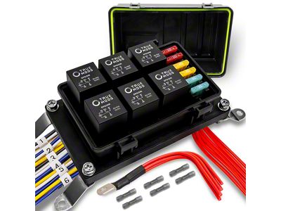 True Mods IP65 Waterproof Pre-Wired Fuse Relay Box Combo Kit (Universal; Some Adaptation May Be Required)