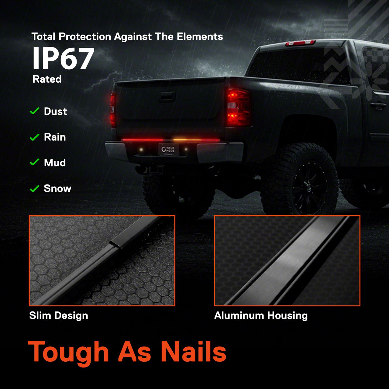 VT 49-Inch Tailgate LED Light Bar – Running/Signal/Reverse/Brake – Full Function
