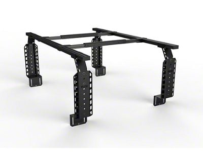 TRUKD 24.50-Inch V2 Truck Bed Rack with Bed Clamp Attachment; Black Bars (15-24 Canyon)