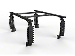 TRUKD 24.50-Inch V2 Truck Bed Rack with T-Slot Attachment; Black Bars (15-25 Canyon)