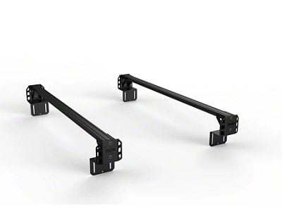 TRUKD 6.50-Inch V2 Truck Bed Rack with Bed Clamp Attachment; Black Bars (15-24 Canyon)