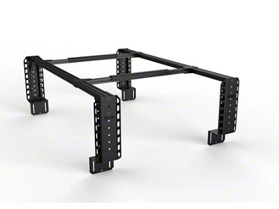 TRUKD 18.50-Inch V2 Truck Bed Rack with Bed Clamp Attachment; Black Bars (15-24 Colorado)