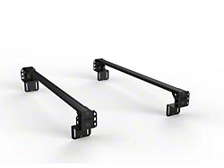 TRUKD 6.50-Inch V2 Truck Bed Rack with Bed Clamp Attachment; Black Bars (15-25 Colorado)