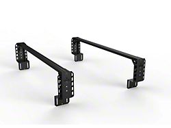 TRUKD 12.50-Inch V2 Truck Bed Rack with T-Slot Attachment; Black Bars (07-26 Sierra 2500 HD)
