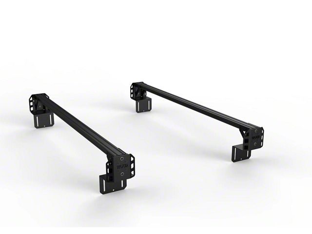TRUKD 6.50-Inch V2 Truck Bed Rack with T-Slot Attachment; Black Bars (07-24 Sierra 2500 HD)