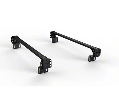 TRUKD 6.50-Inch V2 Truck Bed Rack with T-Slot Attachment; Black Bars (07-24 Silverado 1500)