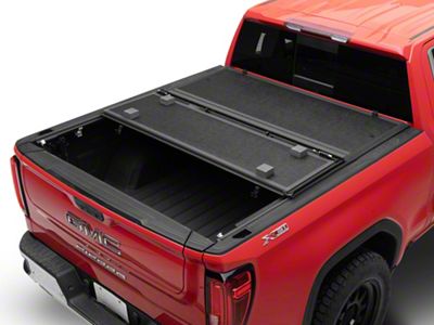 TruShield Low Profile Hard Tri-Fold Tonneau Cover (19-25 Sierra 1500 w/ 5.80-Foot Short & 6.50-Foot Standard Box)