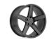 TSW Ascent Matte Gunmetal with Gloss Black Face 5-Lug Wheel; 20x8.5; 20mm Offset (87-90 Dakota)