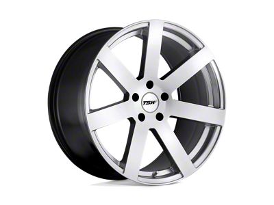 TSW Bardo Hyper Silver 5-Lug Wheel; 19x9.5; 20mm Offset (87-90 Dakota)