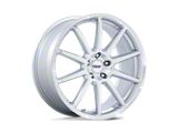 TSW Canard Gloss Silver with Machined Face 5-Lug Wheel; 19x9.5; 20mm Offset (87-90 Dakota)