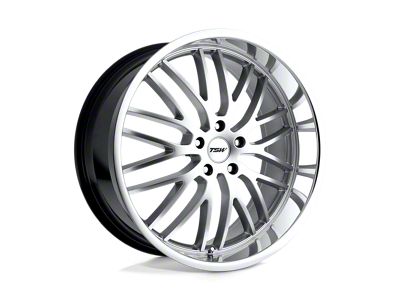 TSW Snetterton Hyper Silver with Mirror Cut Lip 5-Lug Wheel; 20x8.5; 20mm Offset (87-90 Dakota)