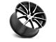 TSW Sprint Gloss Black with Mirror Cut Face 5-Lug Wheel; 18x8.5; 20mm Offset (87-90 Dakota)