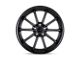 TSW Sweep Matte Black with Gloss Black Lip 5-Lug Wheel; 18x8.5; 40mm Offset (87-90 Dakota)